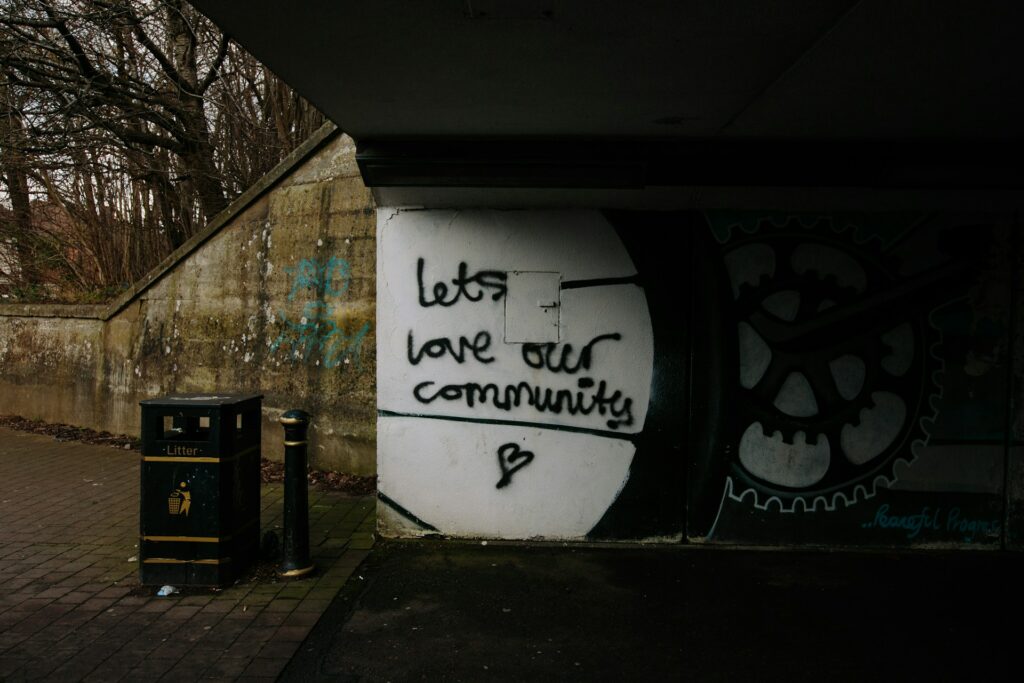 Love your community graffiti